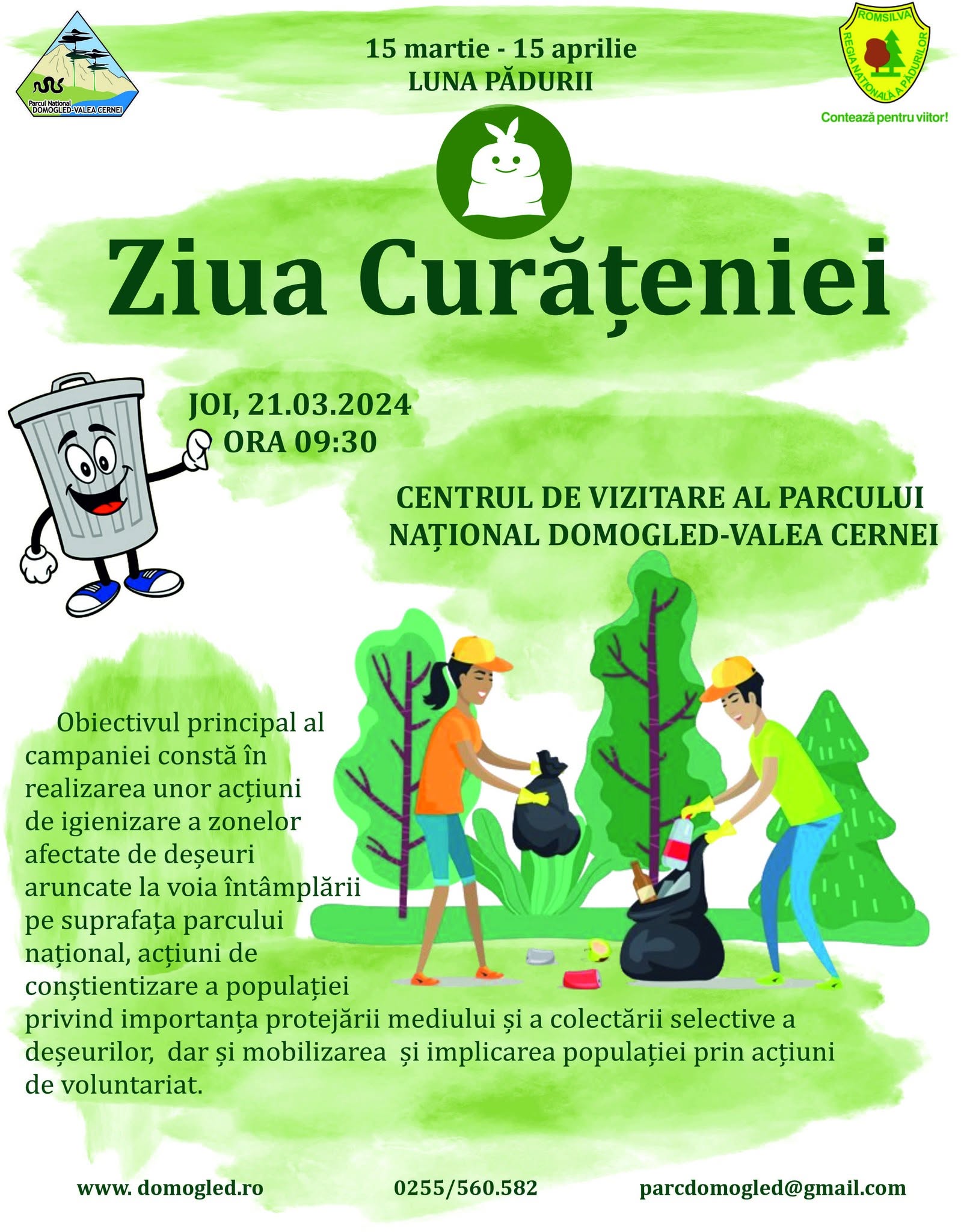 Afișul acțiunilor de ecologizare